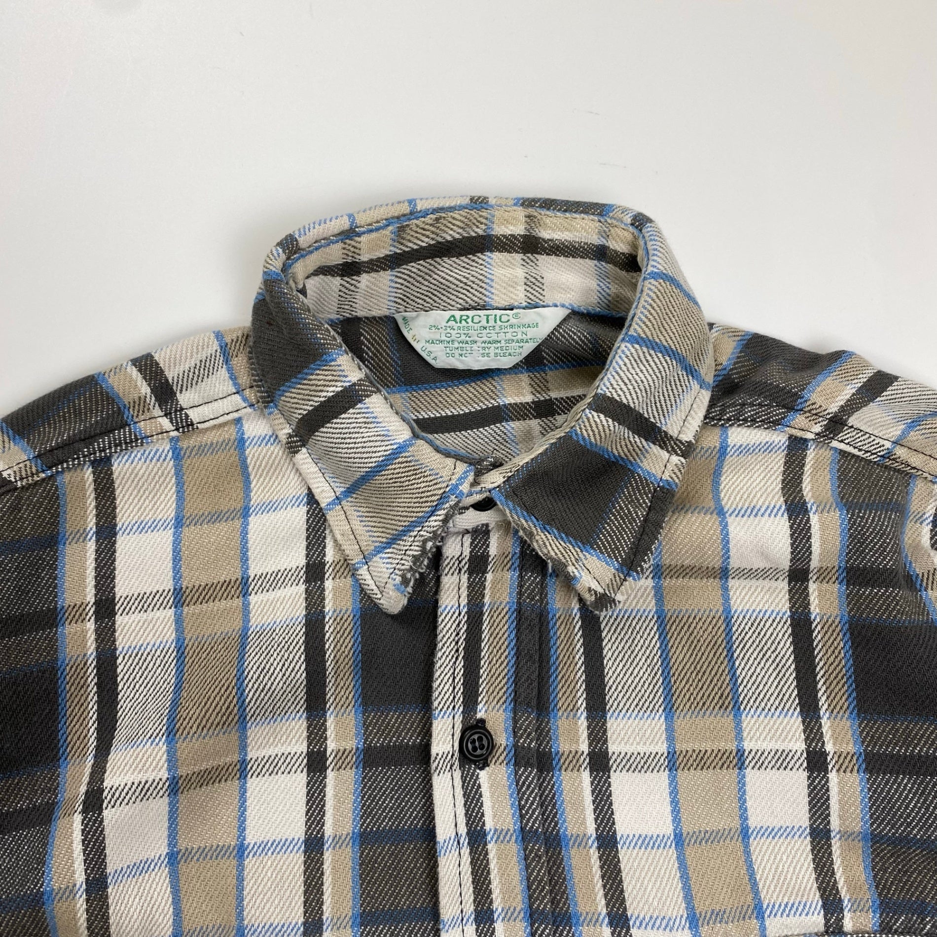 6-70s VINTAGE ヴィンテージ / フランネルネルシャツ 好配色 USA製 SIZE:S程度