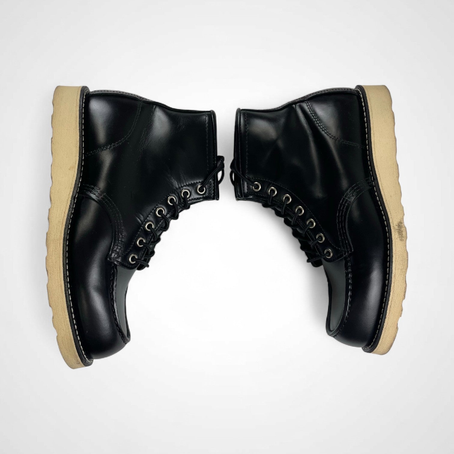 RED WING × FREAK'S STORE レッドウィング フリークスストア / 別注 6-inch Classic Moc ブラック「シャパラル」 8848 ガラスレザー USA製  美品 SIZE:26cm