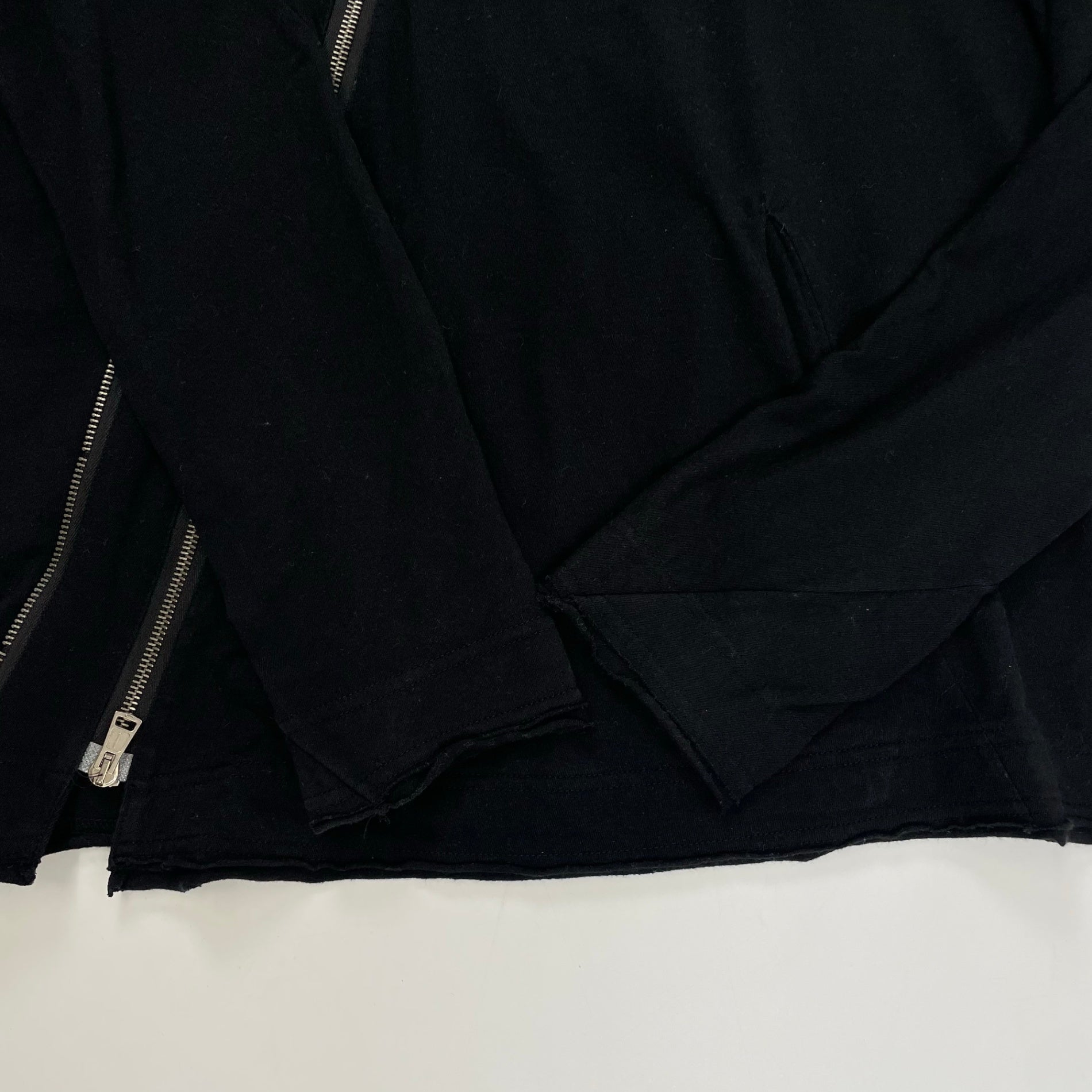 DIET BUTCHER SLIM SKIN / 12FW スラントダブルジップパーカー 参考定価：32,000程度 SIZE:2