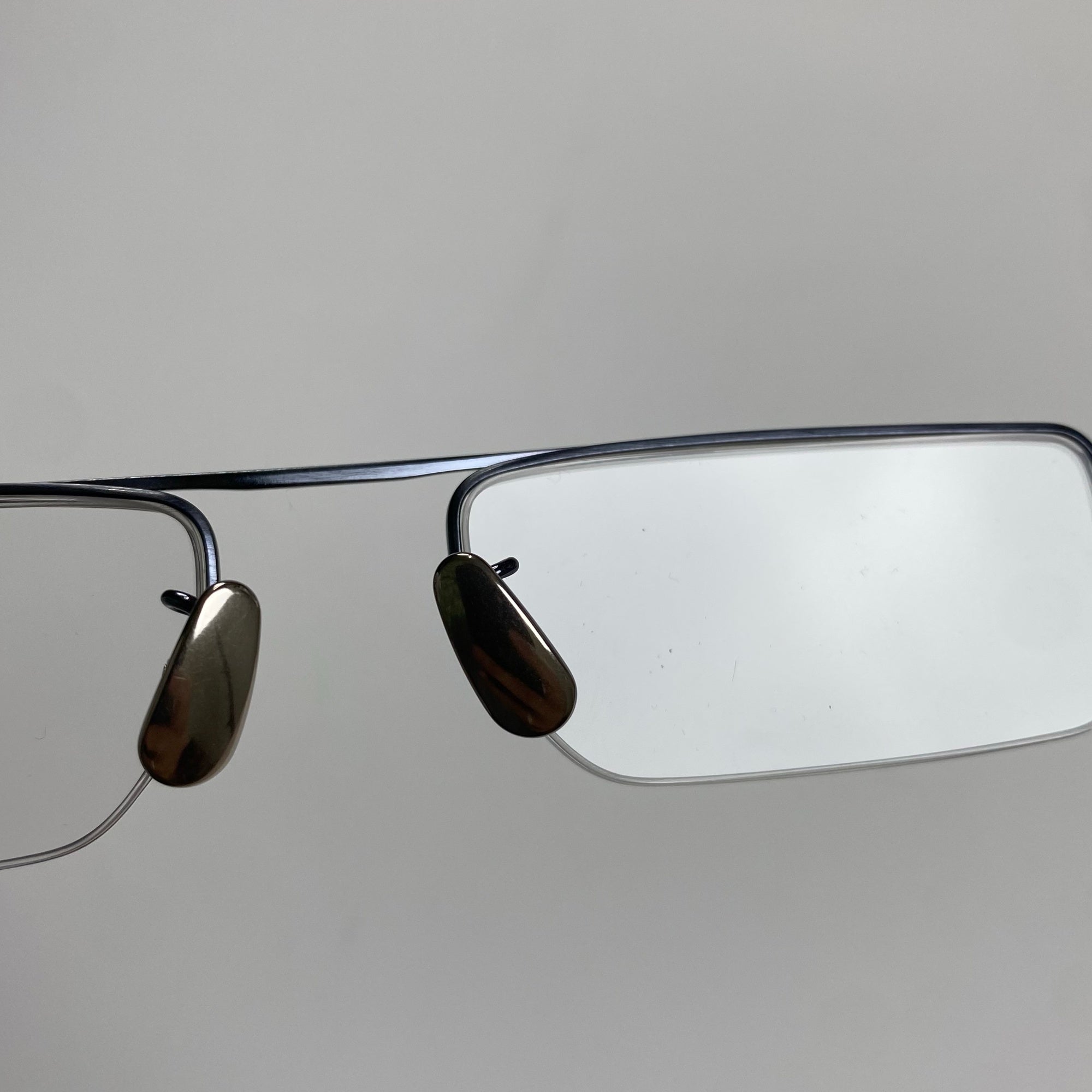 金子眼鏡 【METALシリーズ】 / ハイブリッジ ミニマル 伊達メガネ 度なしクリアレンズ入 参考定価：40,000+tax