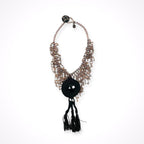 GIORGIO ARMANI / サークルビジューネックレス 箱付 参考定価：150,000程度