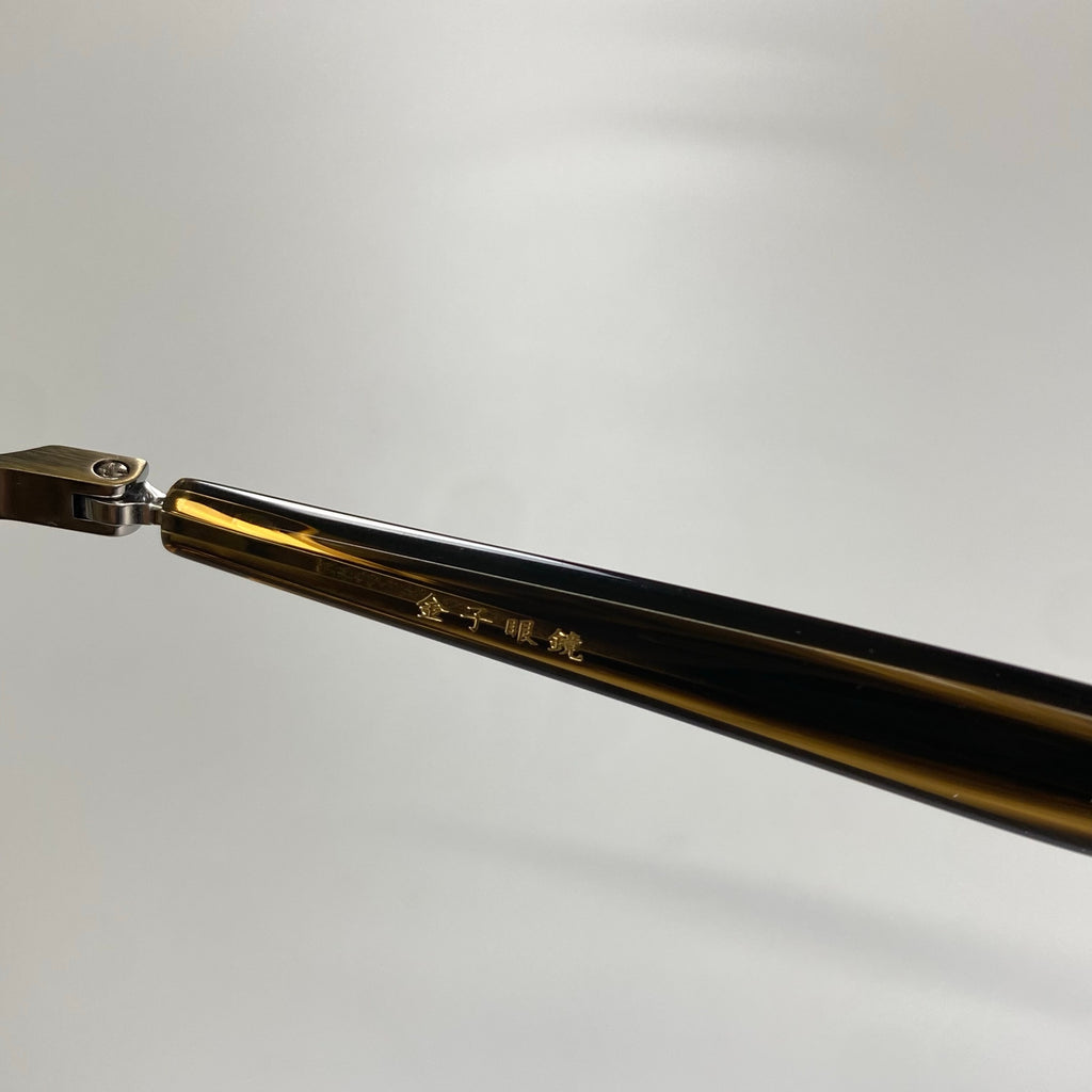 2025年夏発売 金子眼鏡 K18ライン / K18 メタルアイウェア 度なしクリアレンズ KMG-20 参考定価：132,000+tax