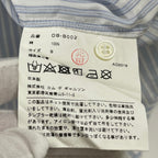 COMME des GARCONS HOMME DEUX / ミニマルストライプシャツ 日本製 SIZE:S