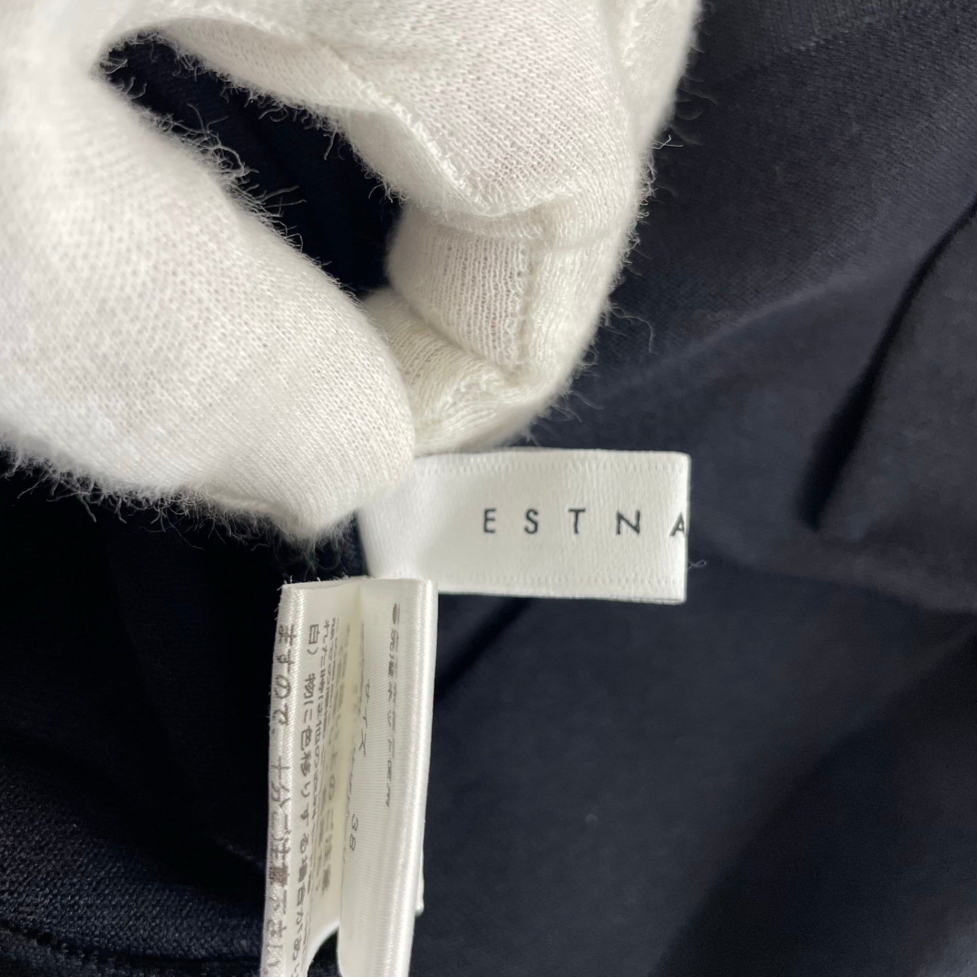 ESTNATION エストネーション / ボウタイ2トーンブラウス 参考定価：30,000程度 SIZE：38