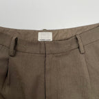 NUMBER NINE ナンバーナイン / PEツイルウエストコードワイドパンツ オリーブ 参考定価：12,000+tax SIZE:3