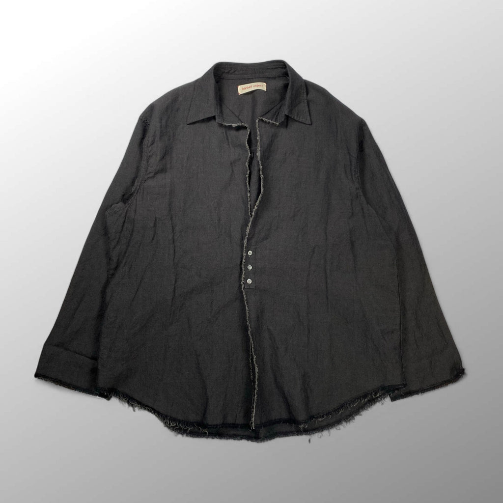 barbell object バーベルオブジェクト / bo-05s01 3b sh 羽織り シャツ 墨黒 25AW 参考定価：30,000+tax SIZE:2