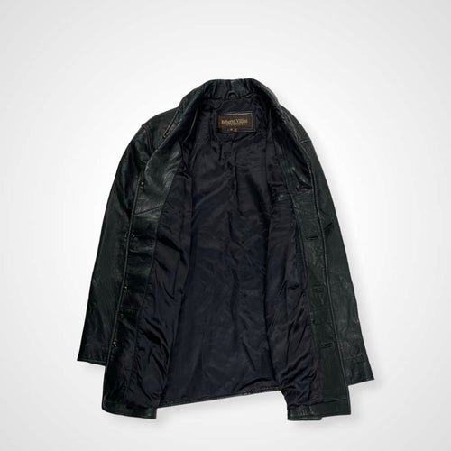 VINTAGE ヴィンテージ / ユーロタイプレザーカーコート ブラック SIZE:M