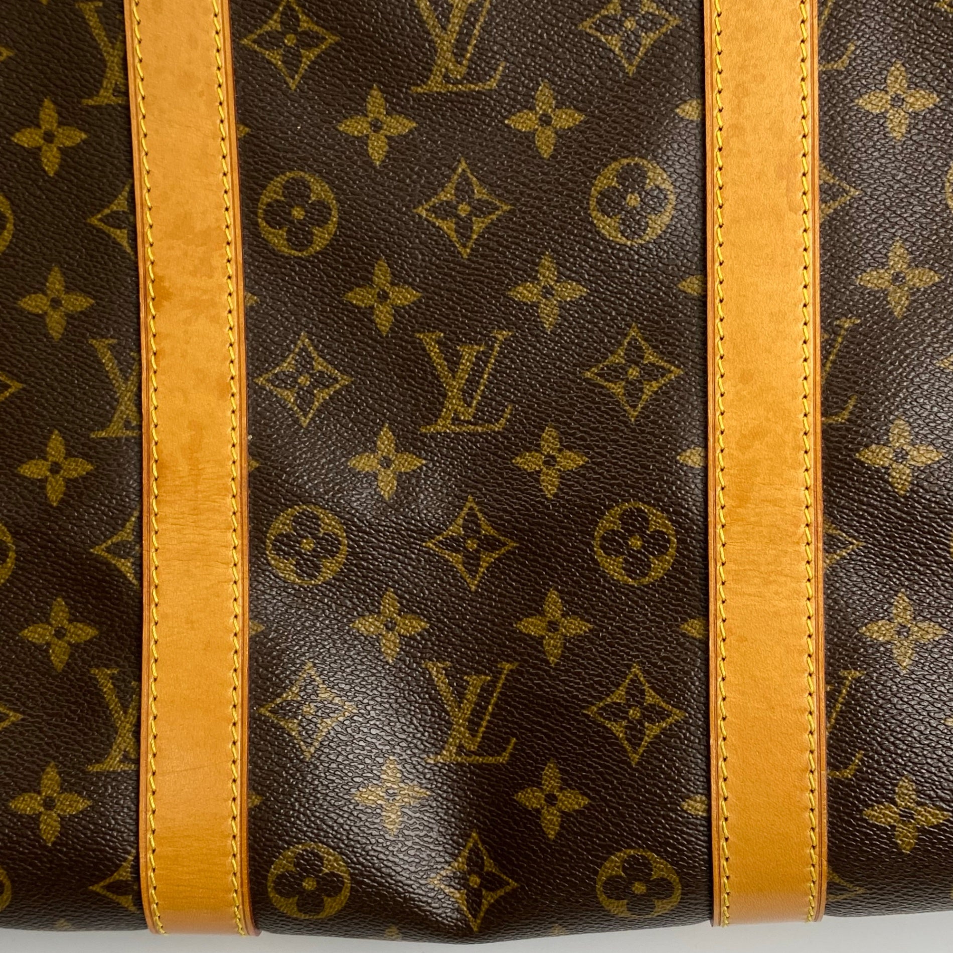 【鑑定済・美品】 LOUIS VUITTON ルイ ヴィトン / キーポル55 M41424 ボストンバッグ モノグラムキャンバス ブラウン 茶