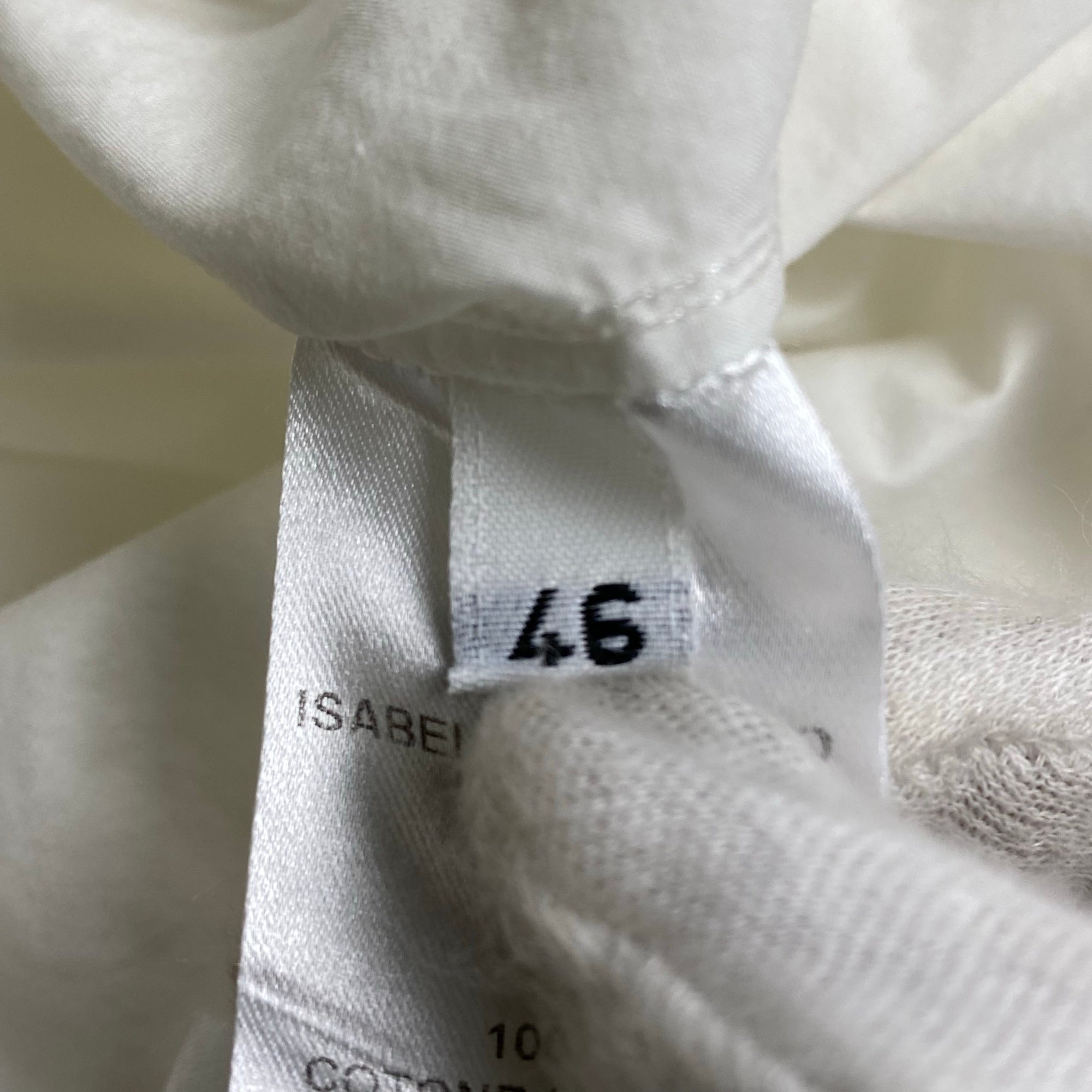 ISABEL BENENATO イザベル ベネナート / カラーレス ショートスリーブシャツ ホワイト SIZE:46