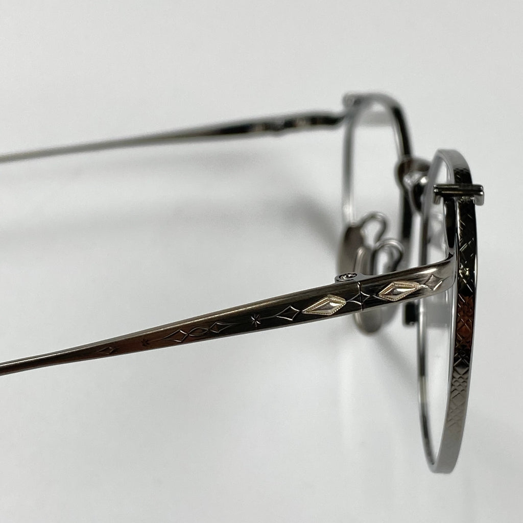 【極美品】 金子眼鏡 premium / KMP-24 ATS クラウンパント SILVER925 度なしクリアレンズ SIZE：47□21 137