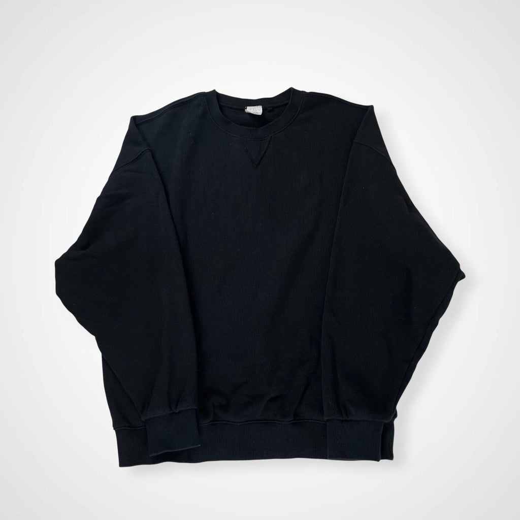 STAR&STRIPE スターアンドストライプ / クルーネックスウェット ブラック 参考定価：9,800+tax SIZE：M