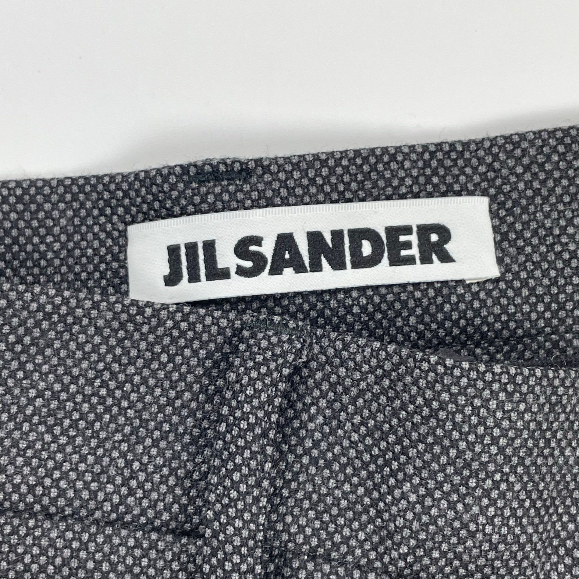 JIL SANDER ジルサンダー / センタープリーツストレートスラックス グレー 参考定価：100,000程度 SIZE：38