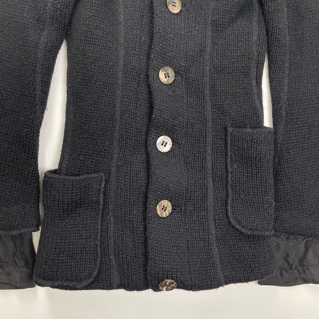 JUNYA WATANABE COMME des GARCONS ジュンヤワタナベ コムデギャルソン / 07AW アシンメトリーポケット ウールニットスリムジャケット SIZE:SS