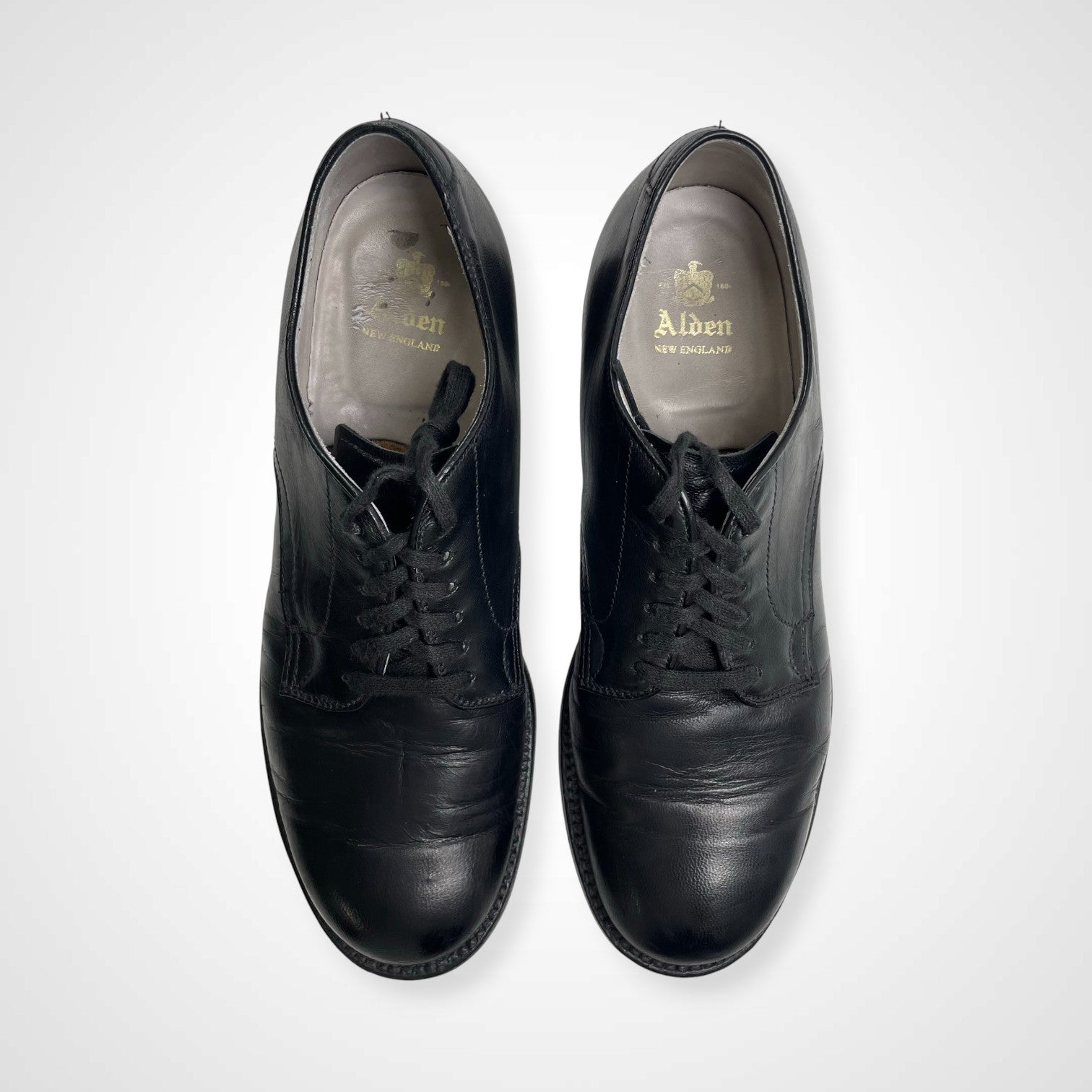 Alden オールデン / 6アイレット・プレーントゥ キッドレザー ミリタリーラスト 53719 参考定価：119,000+tax SIZE:6 1/2