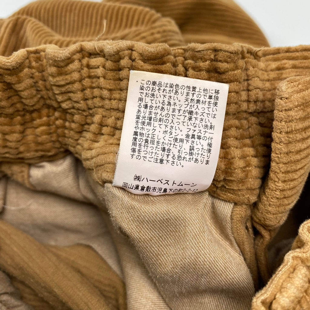 HARVESTY ハーベスティ / CORDUROY CIRCUS PANTS コーデュロイ パンツ 参考定価：24,000+tax SIZE:1