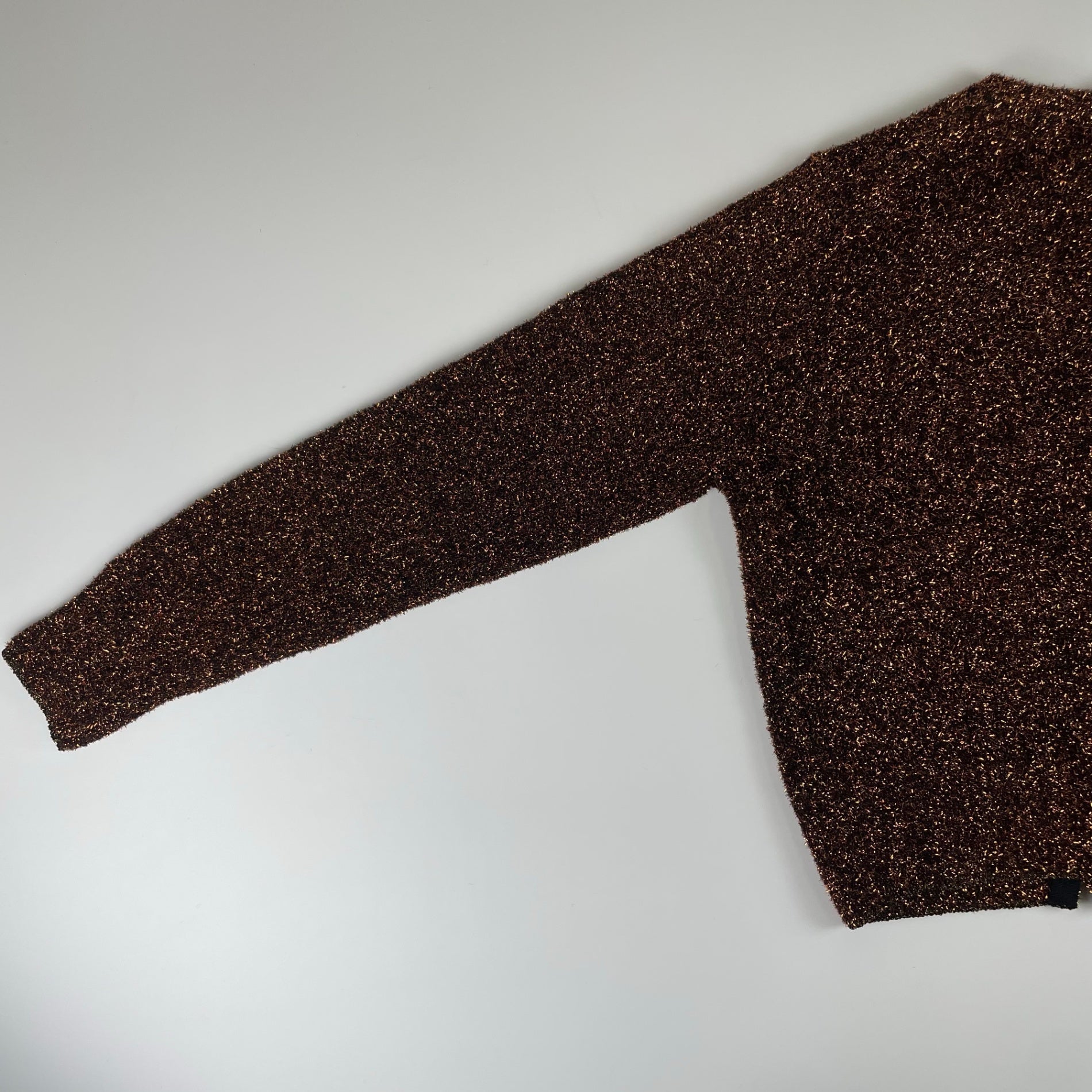 Ballsey ボールジー / シャイニーモールクルーネックカーディガン ブラウン 参考定価：21,000+tax SIZE:S