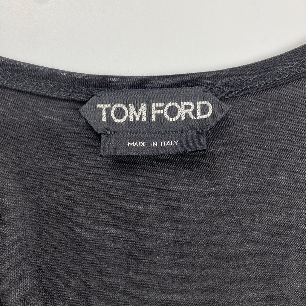 TOM FORD トムフォード / シルク100％ Vネックカットソー MADE IN ITALY レディース SIZE：36(S程度)