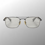 金子眼鏡 VINTAGEライン / 2ブリッジ スクエア ブラック 度なしクリアレンズ 参考定価：42,000+tax