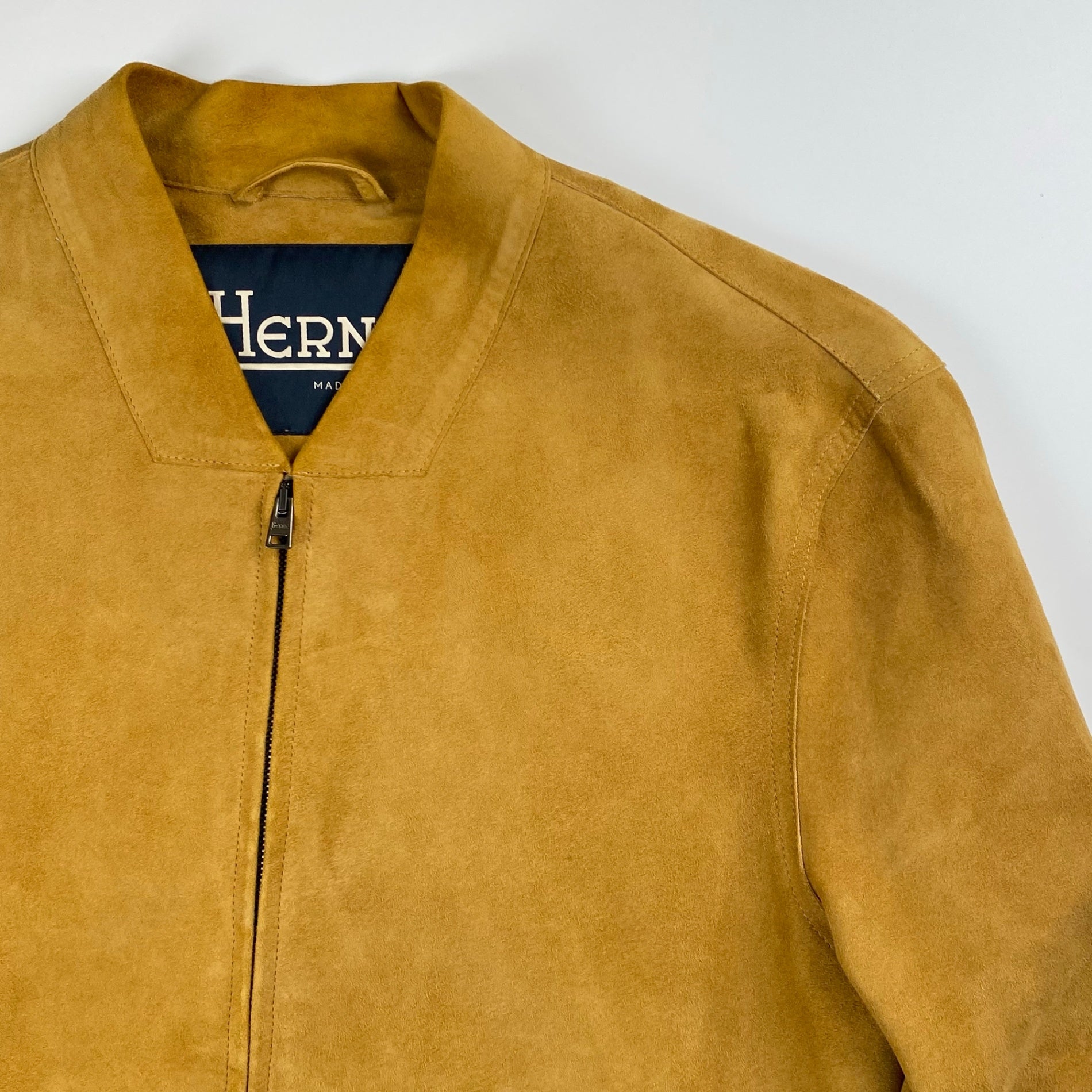 HERNO ヘルノ / ゴートレザージャケット 参考定価：130,000+tax SIZE:48（L程度）