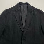 J.PRESS ジェイプレス / スウェードタッチ段返り3Bジャケット  ブラック SIZE：L