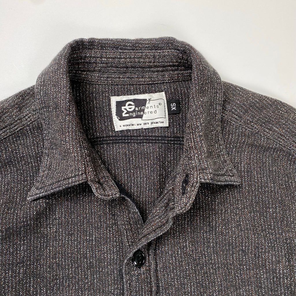Engineered Garments エンジニアードガーメンツ / ワークシャツ ソルトアンドペッパーライク 山ポケ ガチャポケ ストームカフス SIZE:XS