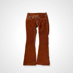TRUE RELIGION トゥルーレリジョン / JOEY BIG T コーデュロイフレア ブラウン SIZE：W26
