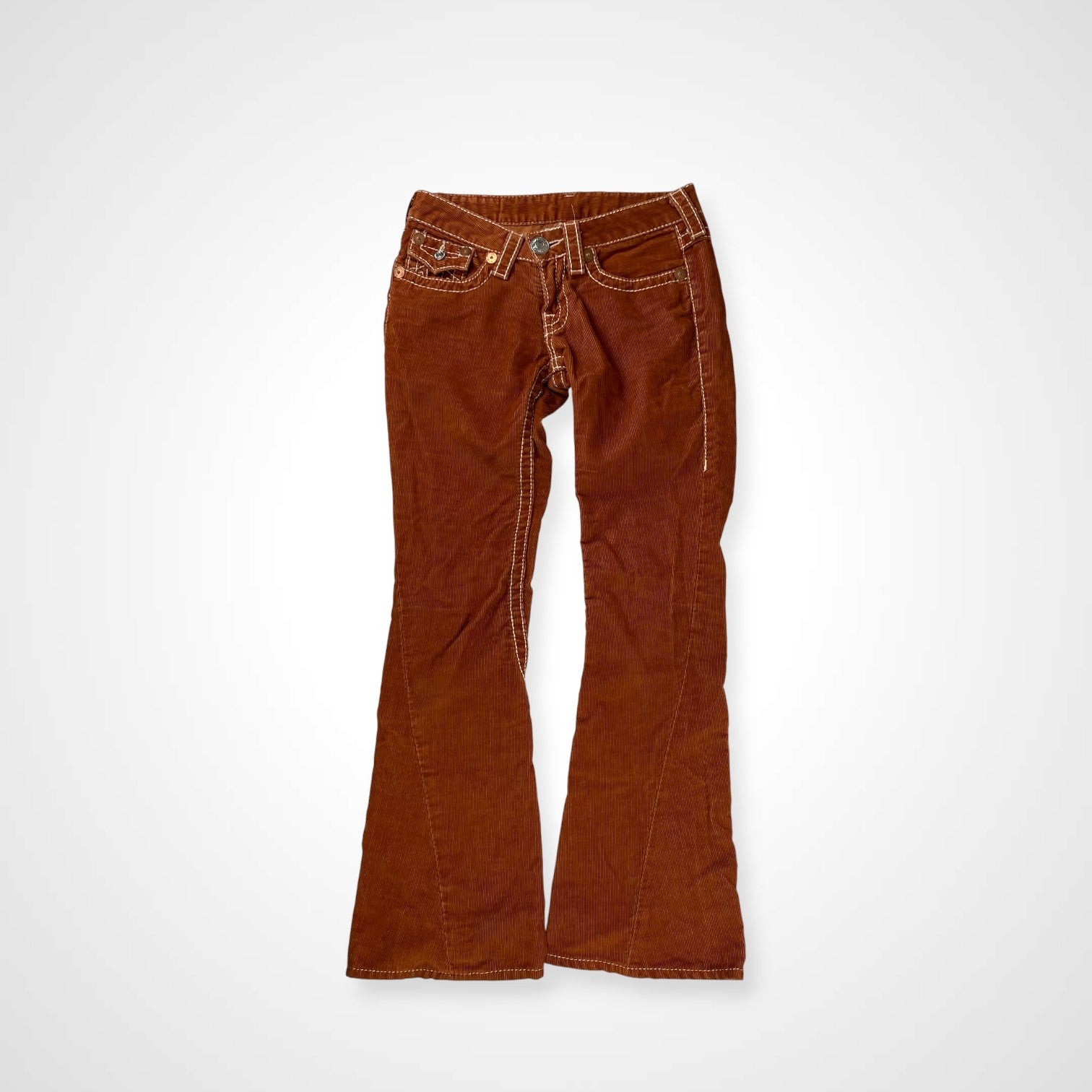 TRUE RELIGION トゥルーレリジョン / JOEY BIG T コーデュロイフレア ブラウン SIZE：W26