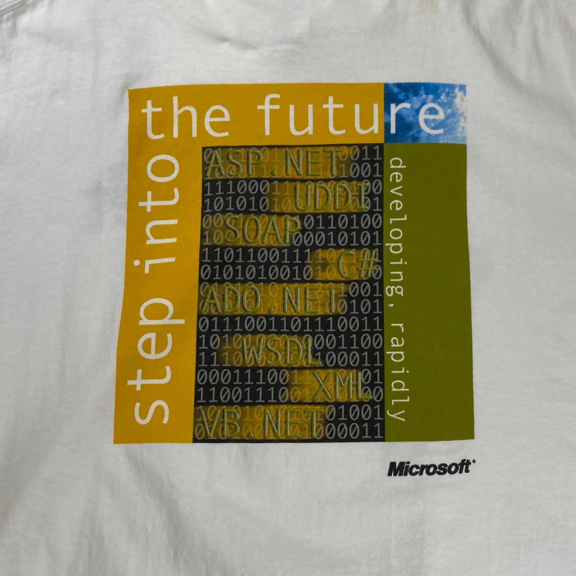 00s VINTAGE / Microsoft .net TEE Tシャツ 企業モノ 両面プリント SIZE:XL