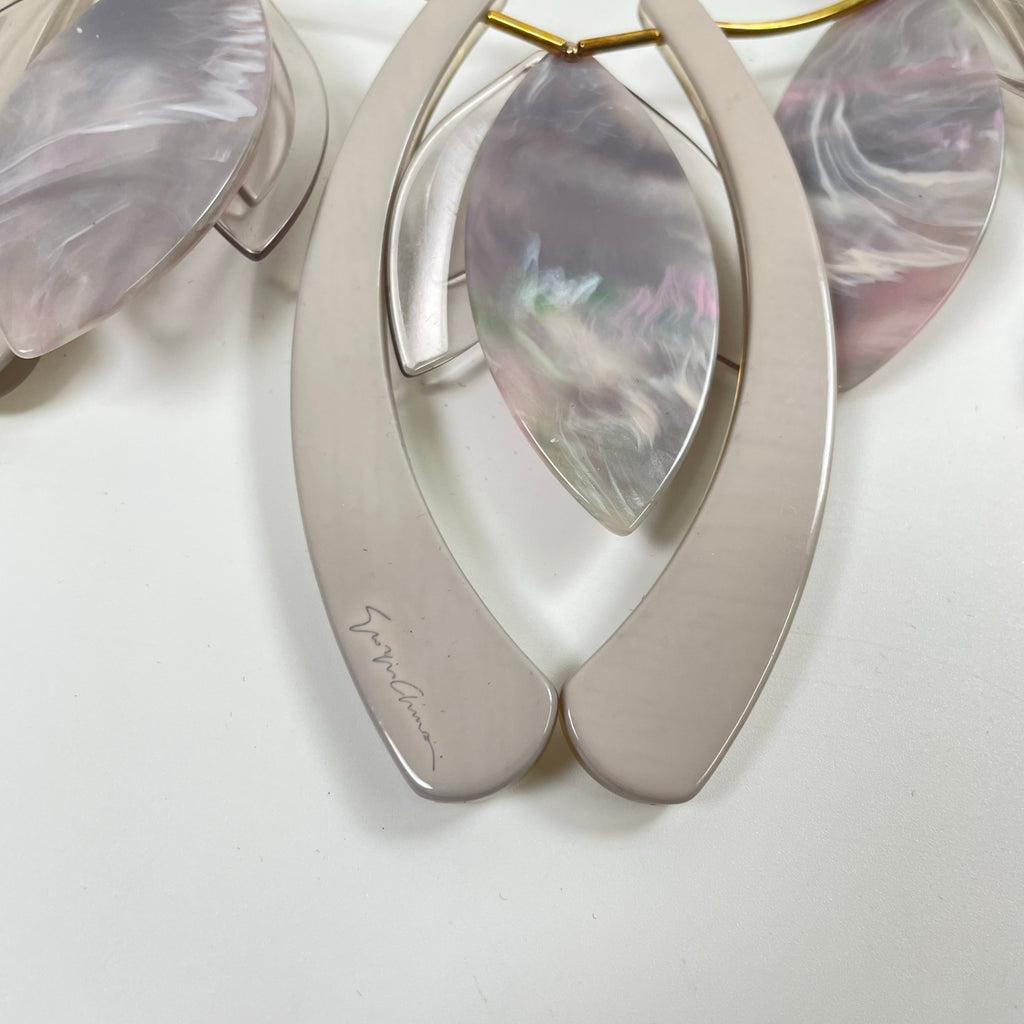GIORGIO ARMANI / マーブルネックレス＆イヤリングセット 参考定価：200,000程度