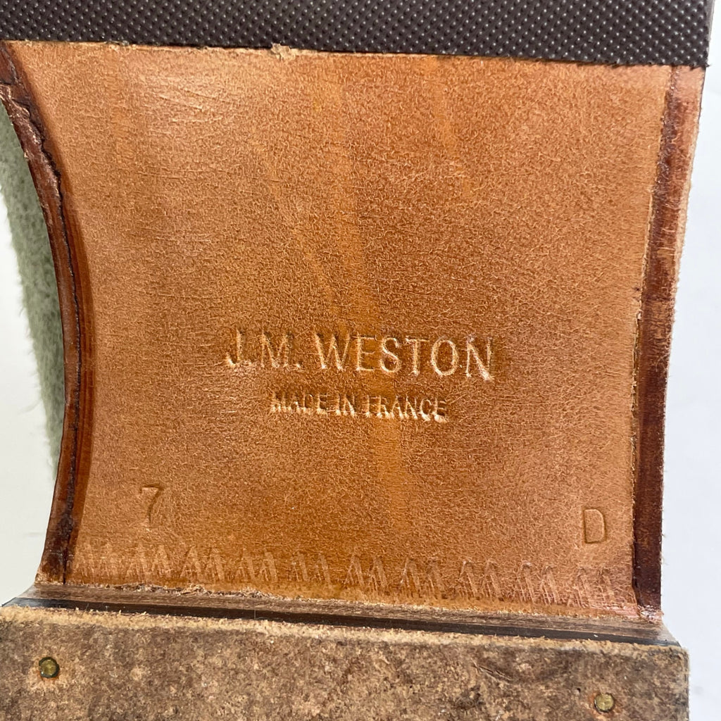 J.M. WESTON ジェイエムウエストン / 180 シグネチャーローファー スウェード 2トーン シューツリー付 参考定価：142,000+tax SIZE:7D(27cm程度)