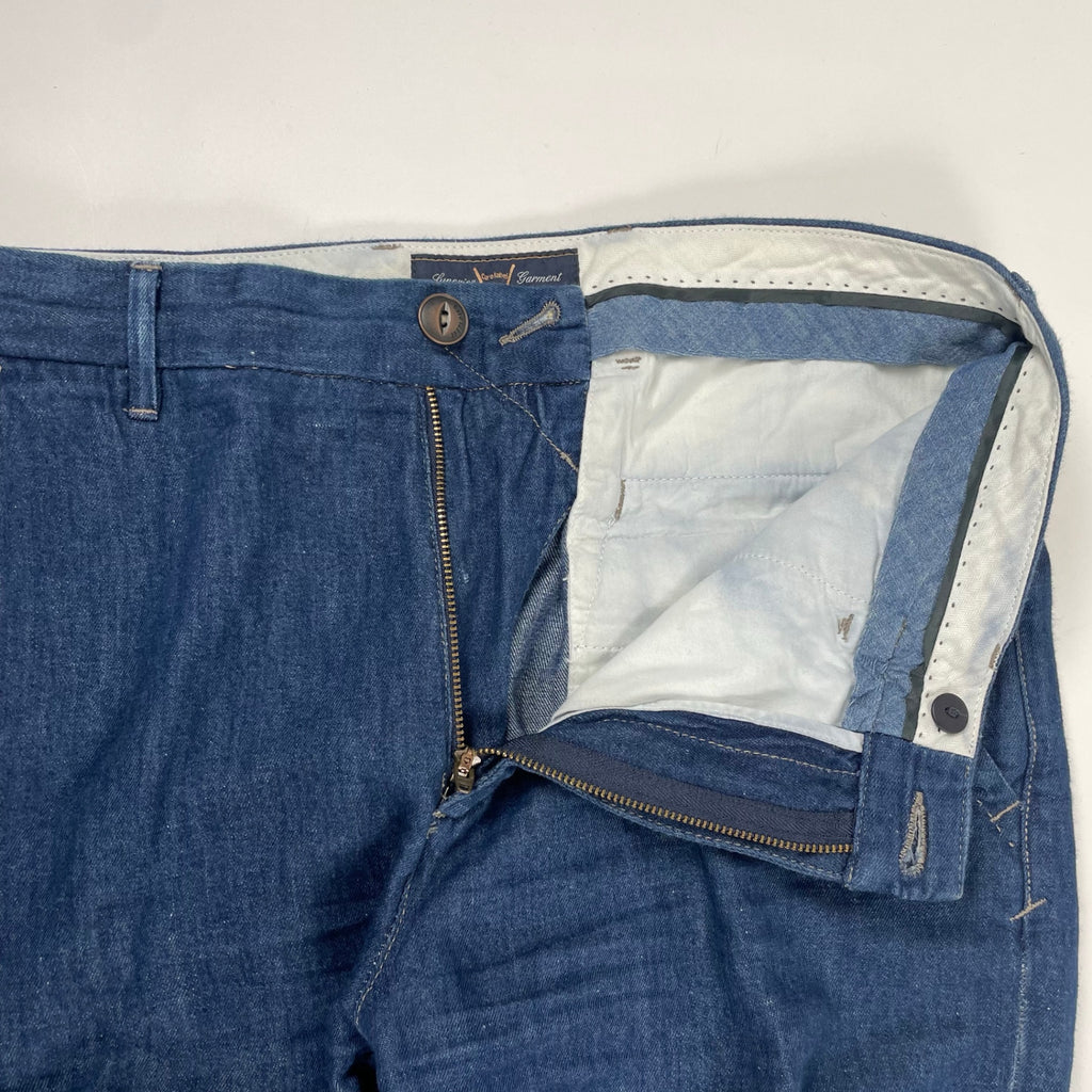 CARE LABEL ケアレーベル / コットンリネンデニムパンツ 参考定価：48,000程度 イタリア製 SIZE:31