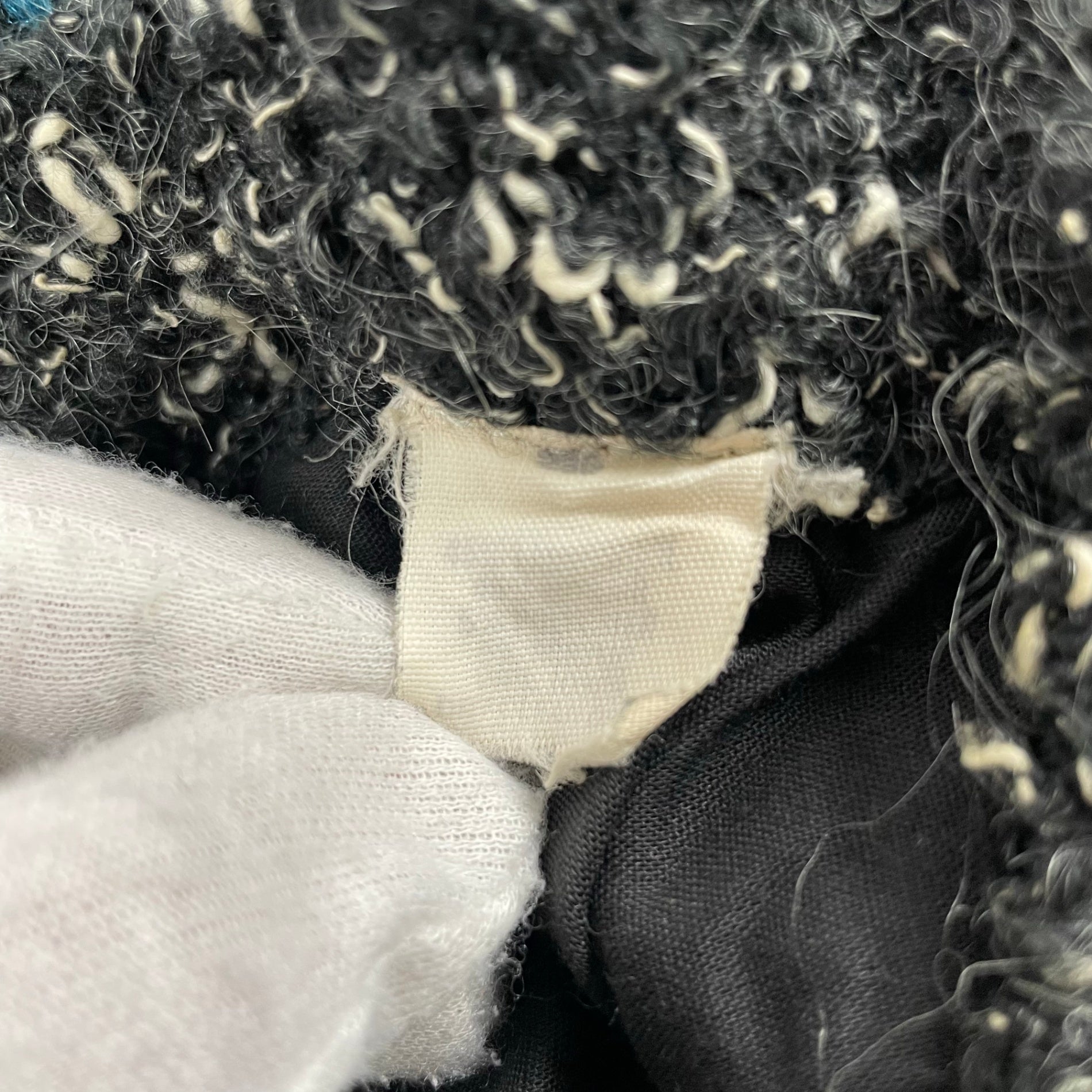 VINTAGE / US製レザー切替ニット SIZE：2X