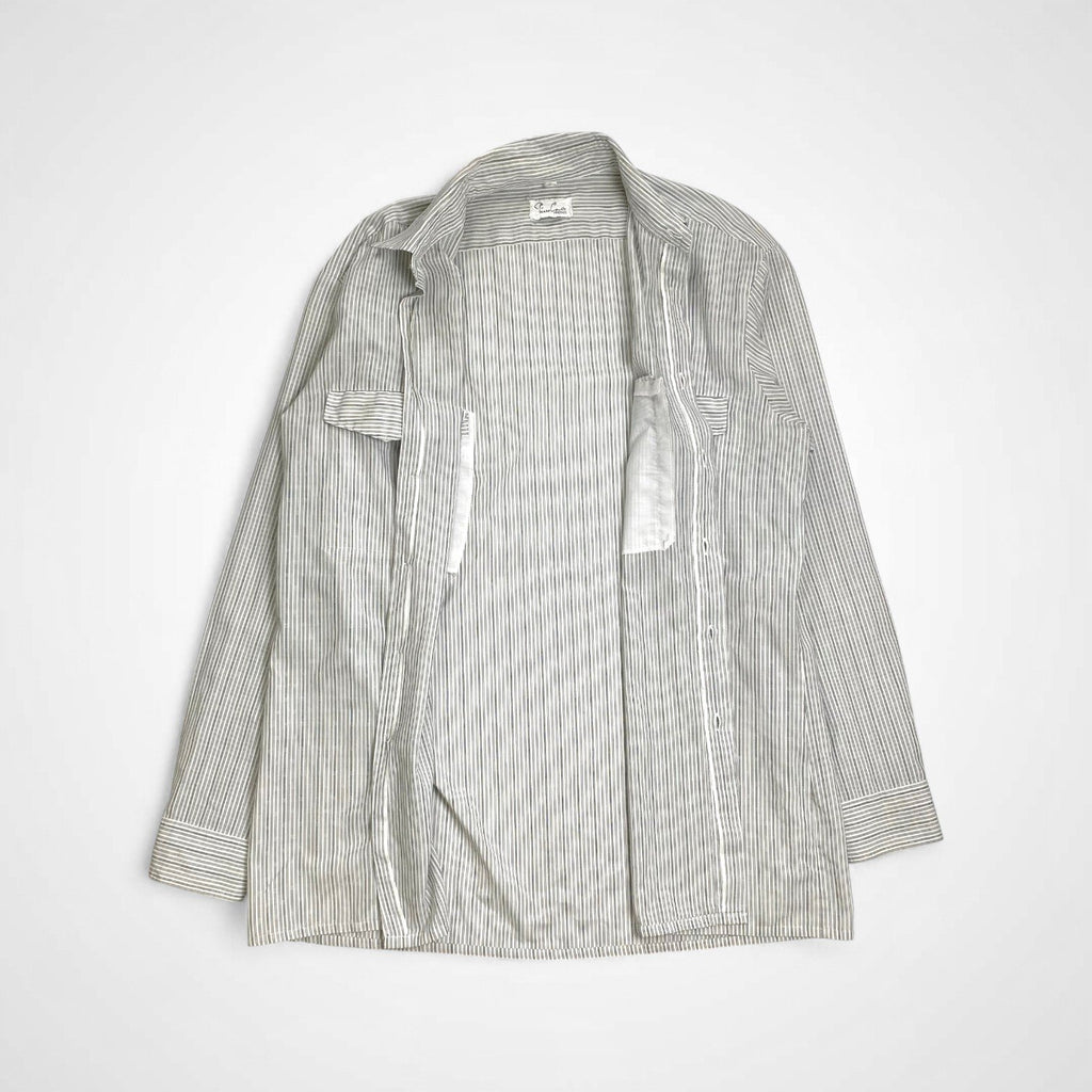 EURO VINTAGE ユーロヴィンテージ / ユーロ ヴィンテージシャツ ホワイト×ライトグレー SIZE:39