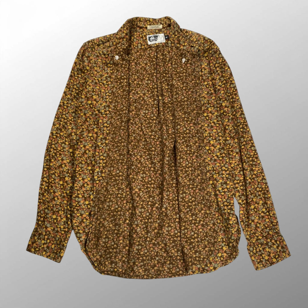 engineered garments エンジニアドガーメンツ / 総柄ボタンダウンシャツ 小花柄 マチ付 SIZE:S