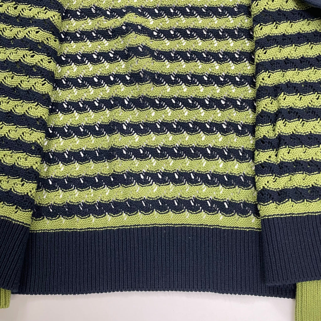 TOGA VIRILIS トーガ ビリリース / JACQUARD KNIT CARDIGAN 25年 未使用品 参考定価：46,000+tax SIZE:48