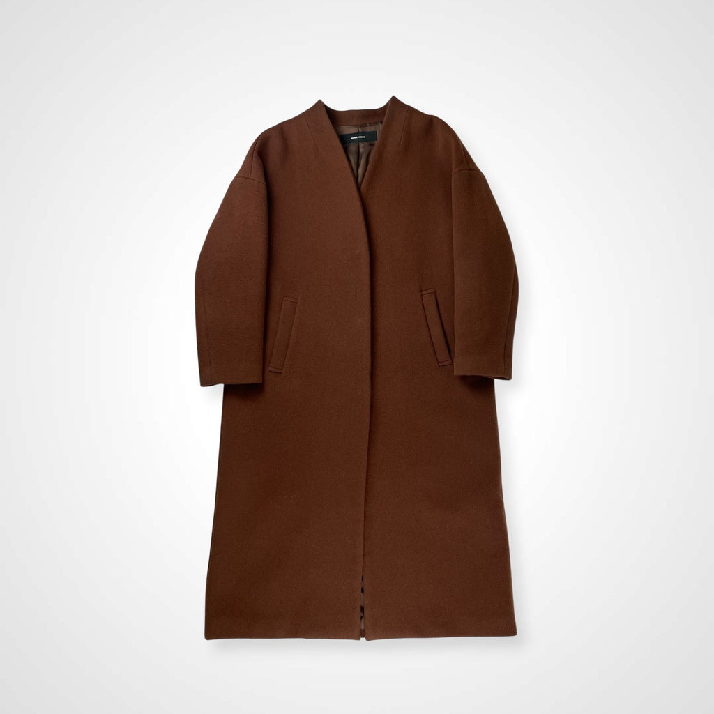 JOURNAL STANDARD ジャーナルスタンダード / スーパー140ビーバーVネックコート ブラウン 参考定価：35,000+tax SIZE:S
