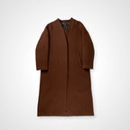 JOURNAL STANDARD ジャーナルスタンダード / スーパー140ビーバーVネックコート ブラウン 参考定価：35,000+tax SIZE:S