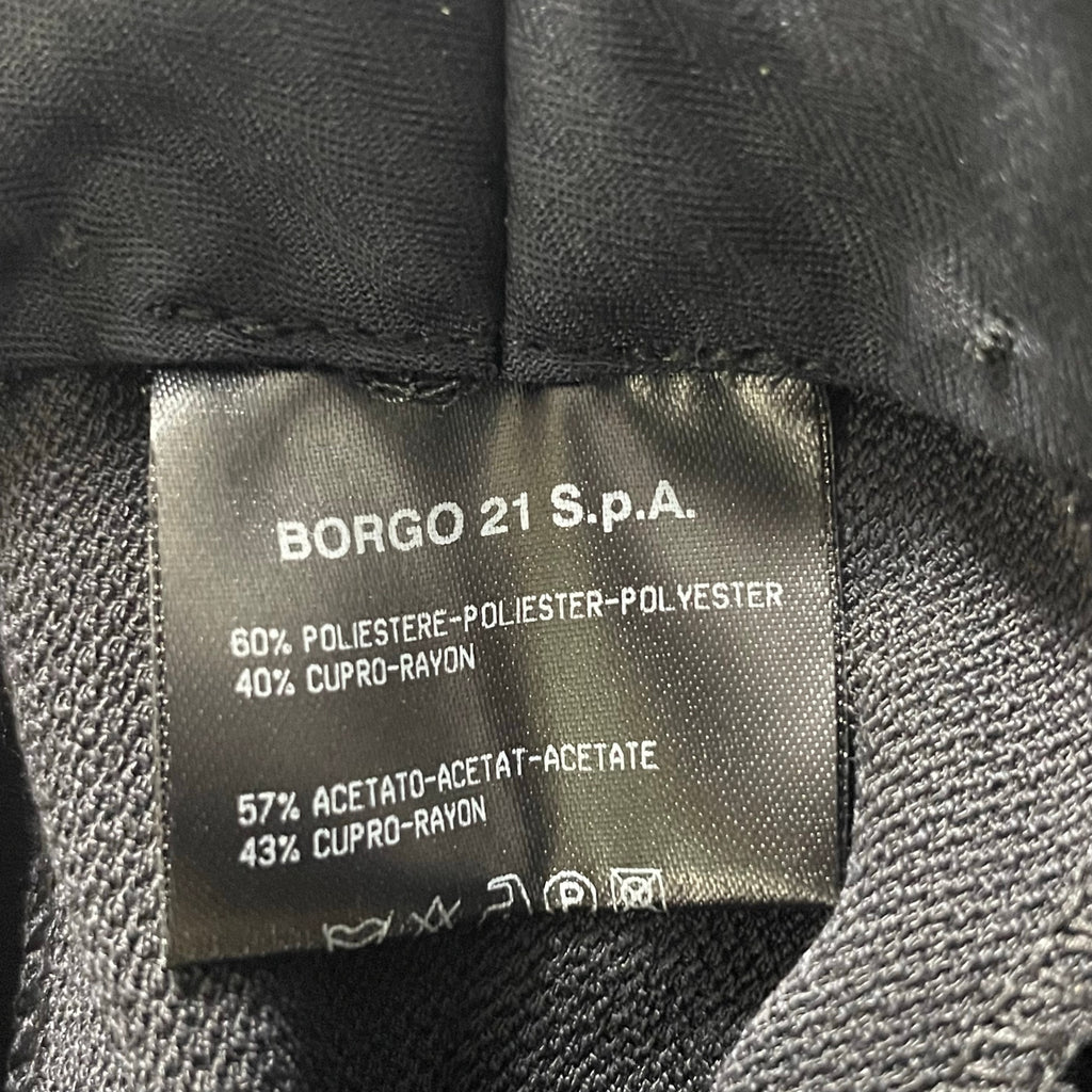 GIORGIO ARMANI ジョルジオ アルマーニ / キュプラMIXスラックス 黒タグ BORGO21製 未使用 SIZE:46