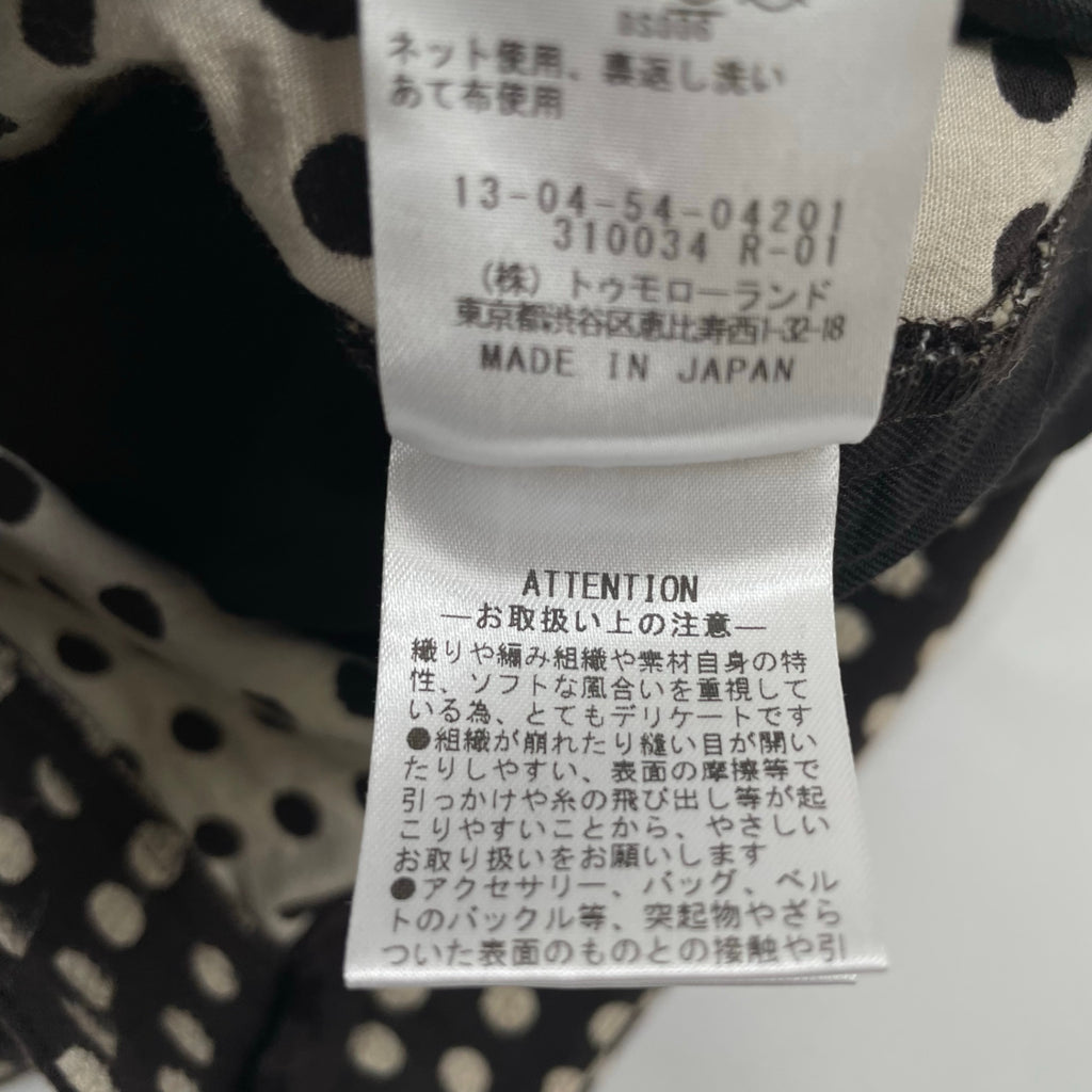TOMORROWLAND collection / スラブドット セミワイドパンツ 25年 参考定価：24,000+tax SIZE:32