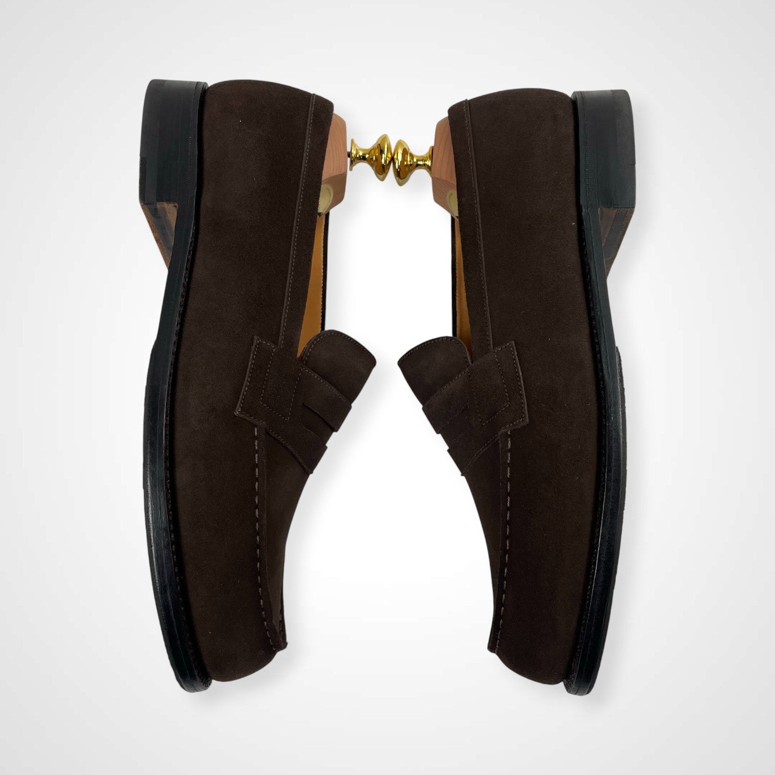 J.M.WESTON ジェイエムウエストン / 180シグネチャースウェードローファー OAK ROOMシューツリー付 極美品 参考定価：142,000+tax SIZE：7/D(27cm程度)