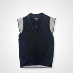 GIORGIO ARMANI ジョルジオ アルマーニ / シルクカシミヤノースリーブニット タグ付 参考定価：150,000程度 SIZE:42