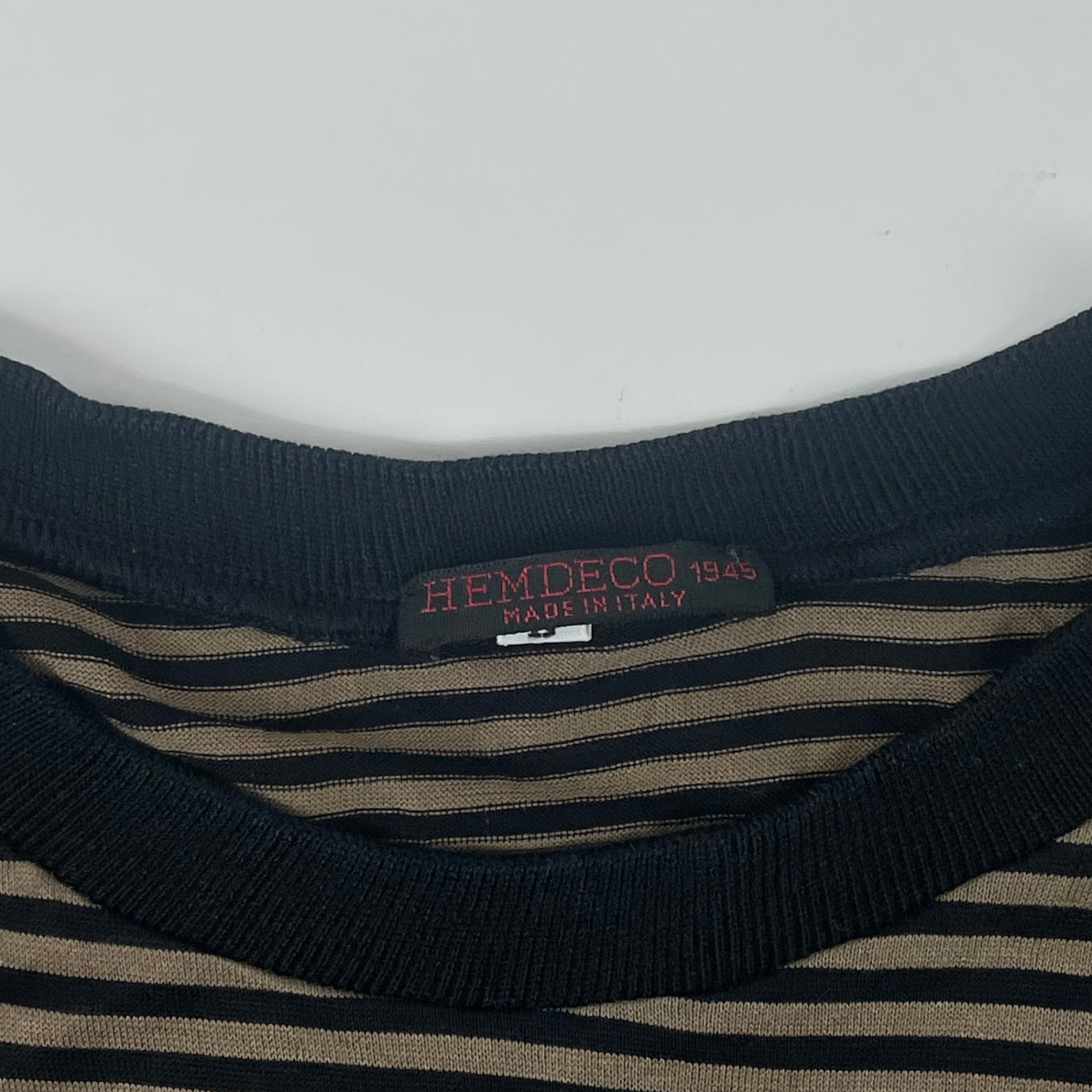 HEMDECO / 半袖ボーダーTEE 参考定価：15,000程度 SIZE：L