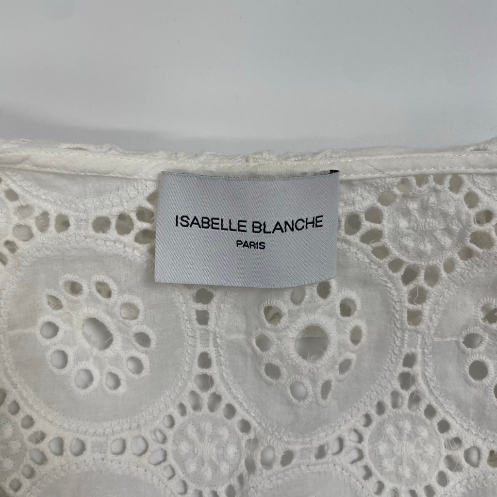 ISABELLE BLANCHE イザベルブランシュ / カットワークレースブラウス 参考定価：40,000程度 SIZE：XXS
