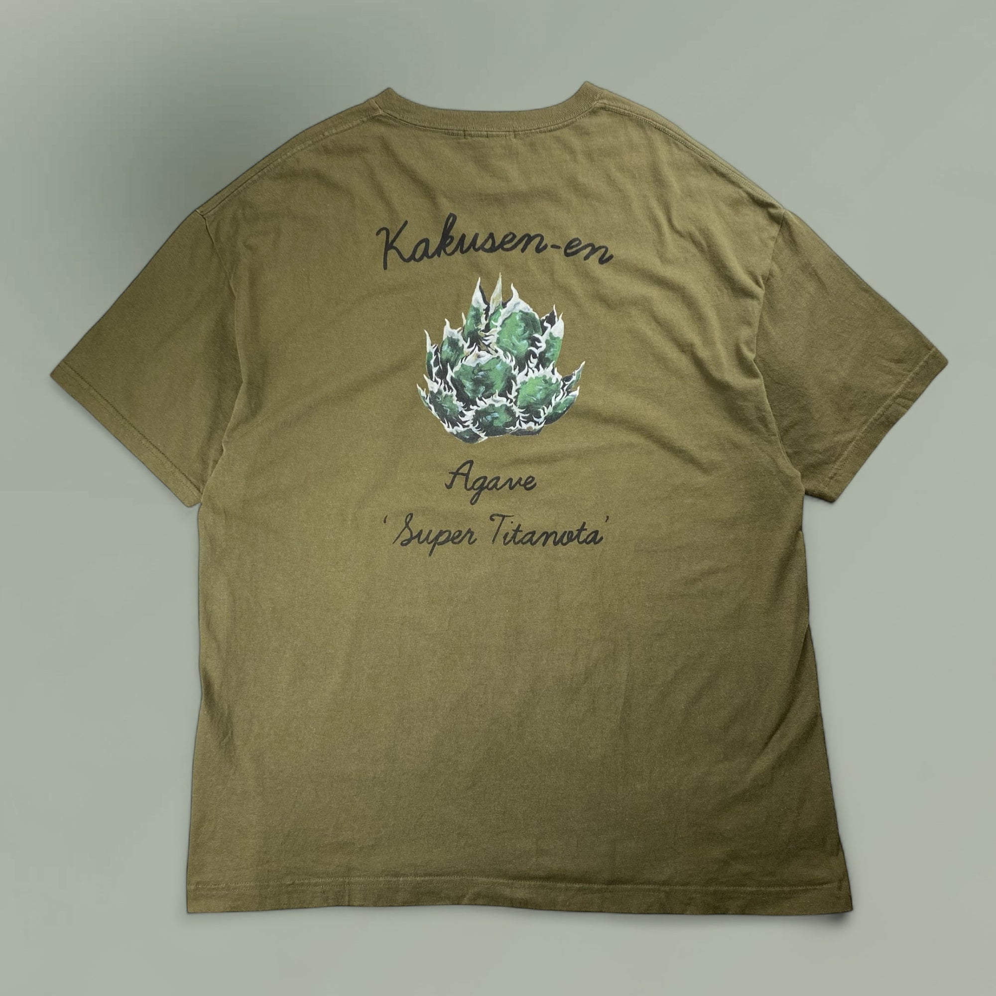 FLAGSTUFF フラグスタフ 鶴仙園 マサスカルプ / Agave TEE アガベ コラボ Tシャツ SIZE:XL
