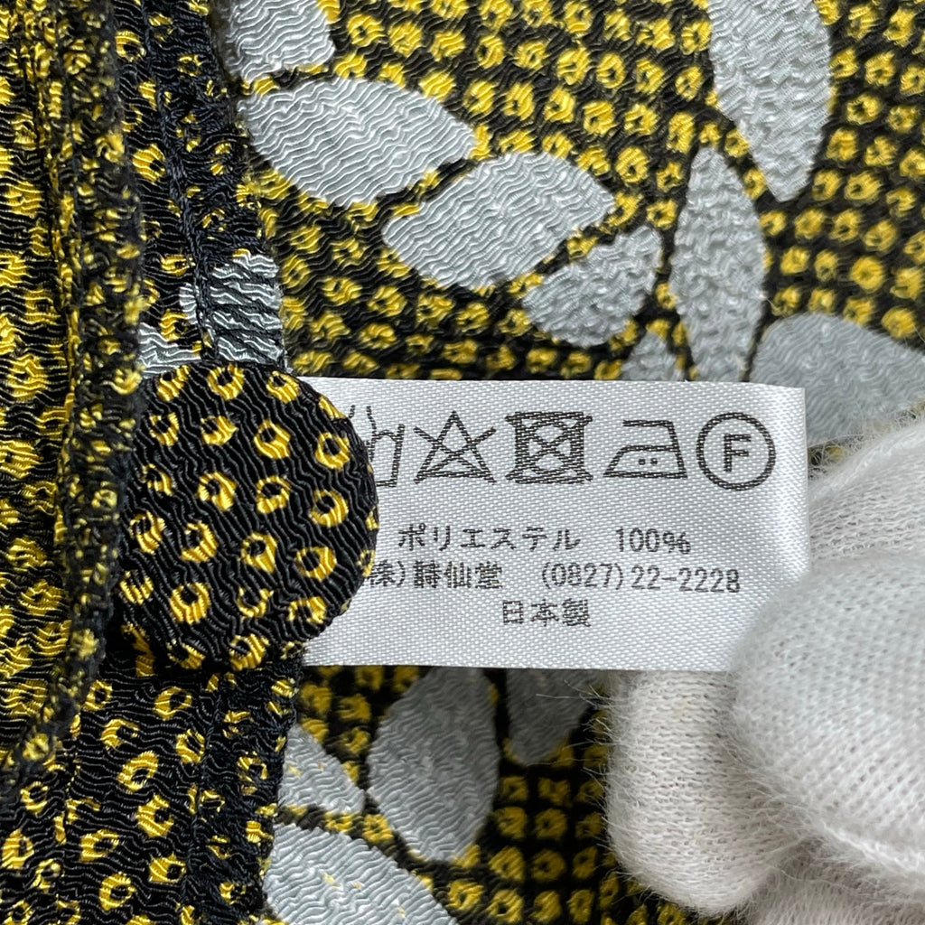 詩仙堂 Hitoshi Tamura / ロープ柄 しめ縄 ちりめん ノーカラージャケット 参考定価：30,000程度 SIZE:FREE