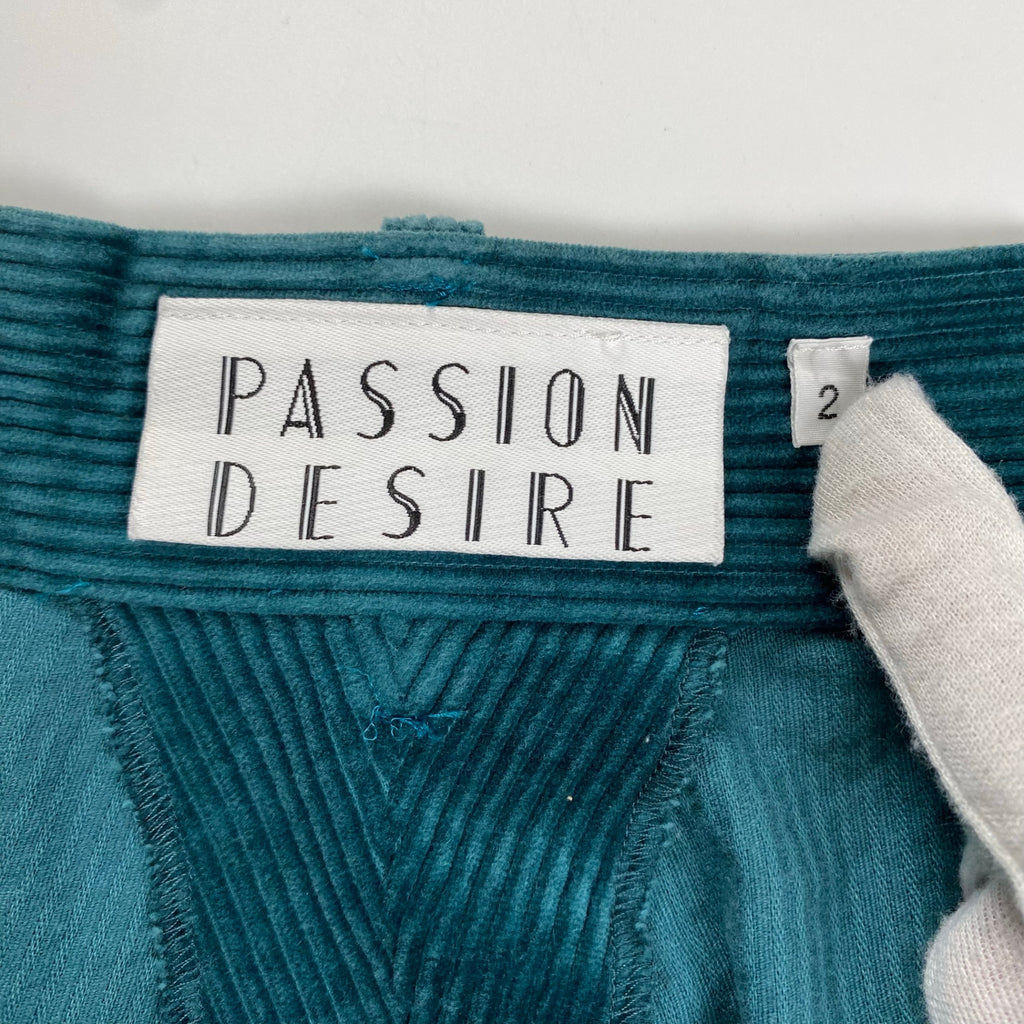 EL CONDUCTOR H × boys in the band コンダクター ボーイズインザバンド / EXCLUSIVE BIJOU CORDUROY TROUSERS 2タック コーデュロイパンツ 翡翠 SIZE:2