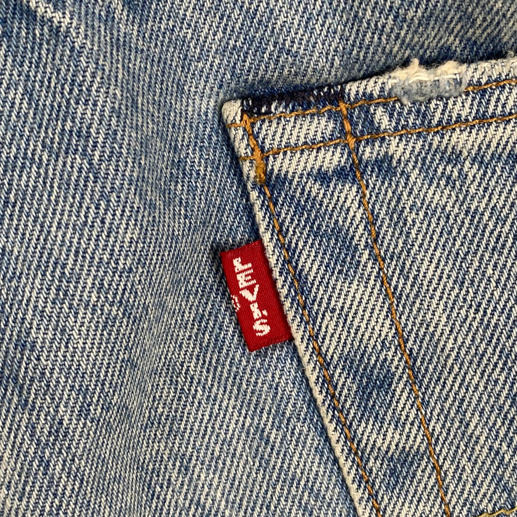 Levi's リーバイス / 150周年記念 もんぺ 刺し子 ハーフデニムパンツ パッチワーク SIZE:W36