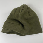 EURO VINTAGE ユーロヴィンテージ / ベルジャンニット帽 ツバ付 オリーブ