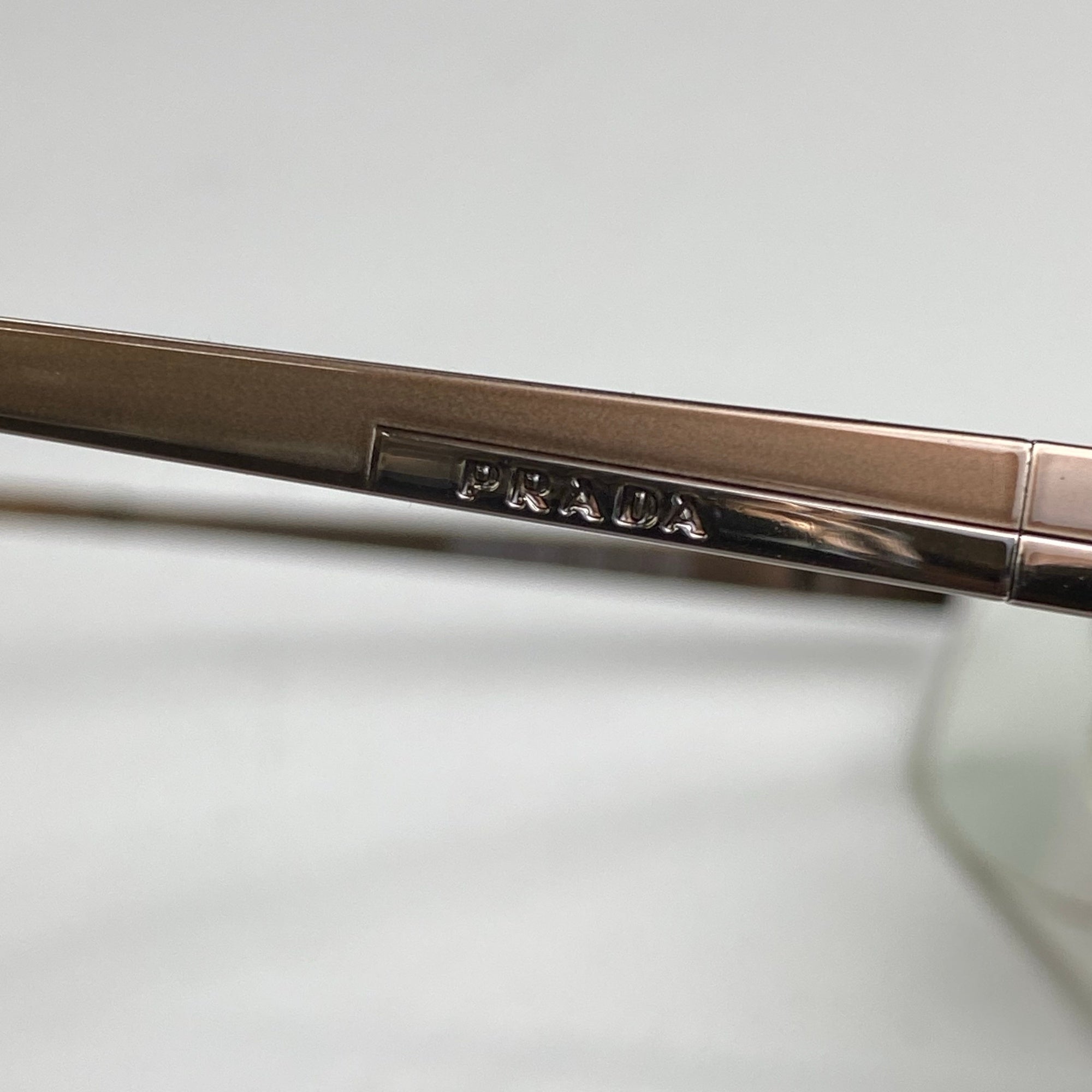 PRADA プラダ / ハーフリム 伊達メガネ 度なしクリアレンズ