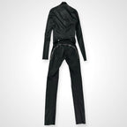 Rick Owens リックオウエンス / tight gary leather flight suits レザージャンプスーツ RR02A5550-LS SIZE:48